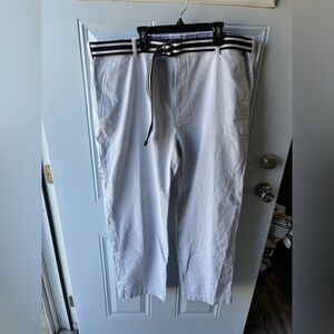 Izod SandyBay Seersucker Pants 40w/32L Stripe Straight Fit NWT W/ Belt ($74.50)